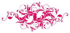 Red Flower Pattern Stock Photography Red Flower Pattern Stock Photography