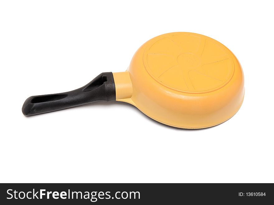 Frying Pan Upside Down Isolated