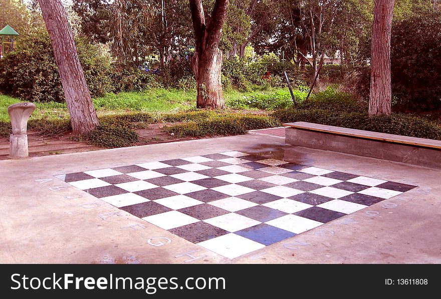 Chessboard in Neve Monosson,Israel. Chessboard in Neve Monosson,Israel
