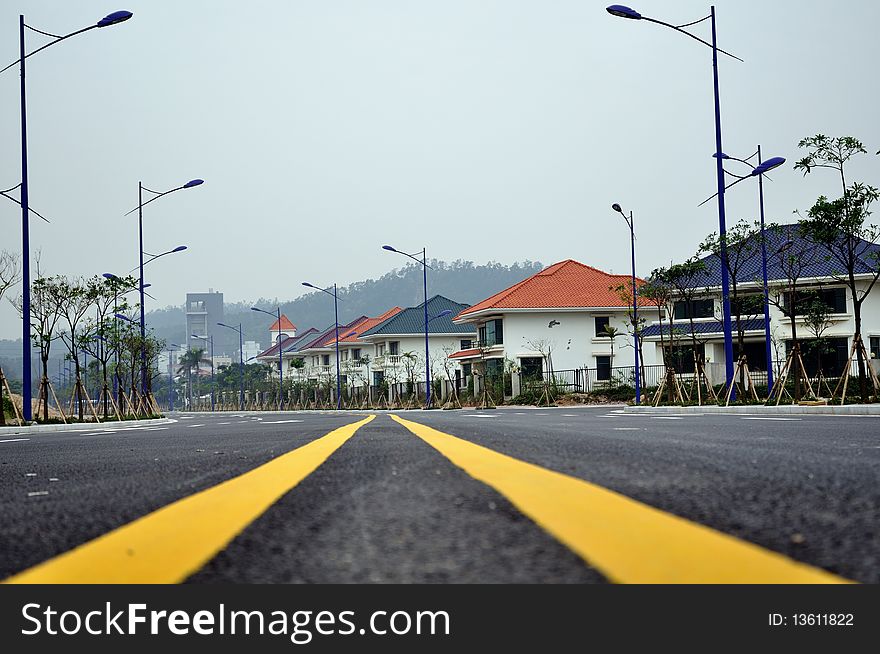 Highway and villa