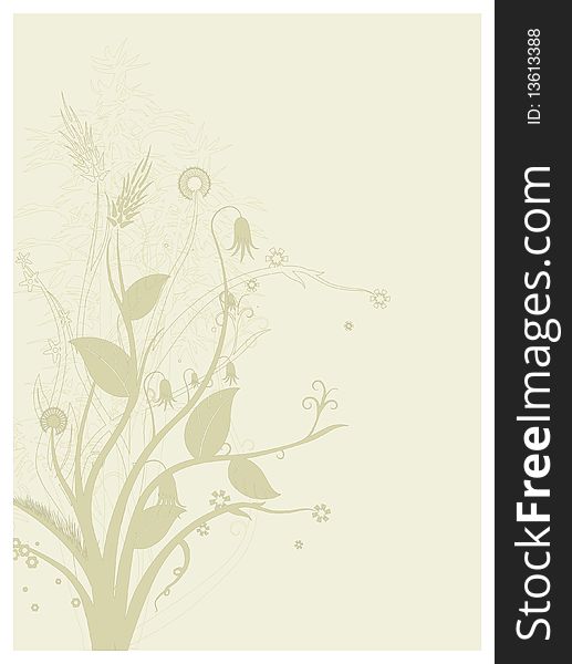An illustration of a floral pattern for border or frame use. An illustration of a floral pattern for border or frame use