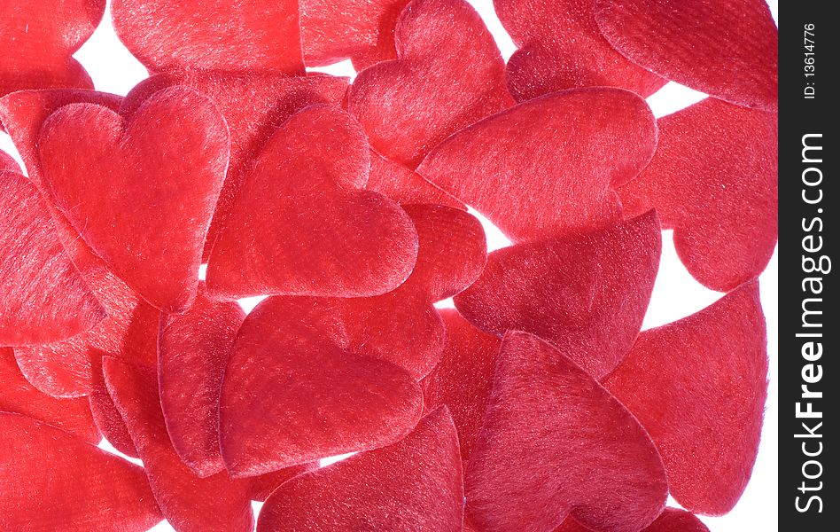 Red hears as a symbol og love for valentine day. Red hears as a symbol og love for valentine day
