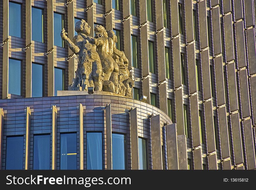 The side of a building in Berlin. The side of a building in Berlin