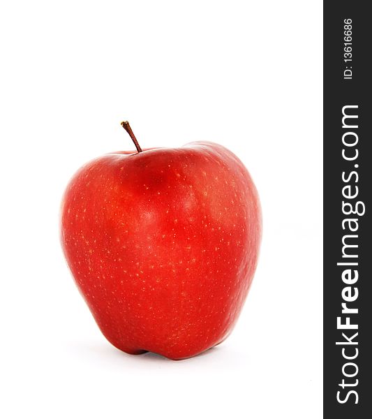 Red apple isolated not a white background