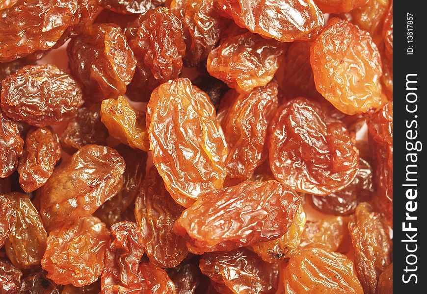 Glazed raisins - close-up, can be used as a background