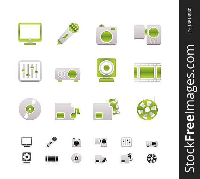 Media Equipment Icons