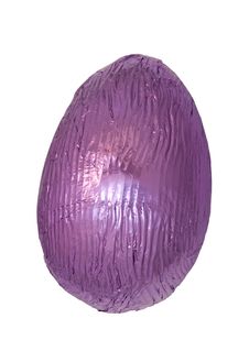 Single Purple Easter Egg Stock Photo