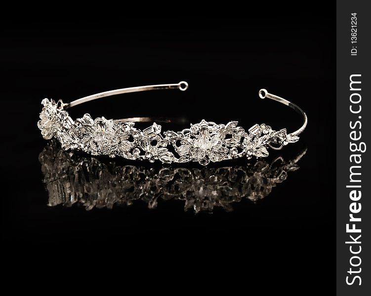 Diamond Diadem On A Black Background