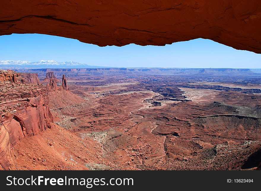 Mesa Arch view in Canyonlands National Park