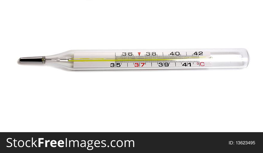 Medical thermometer isolated on white background