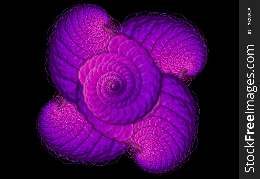 Abstract Purple Shell