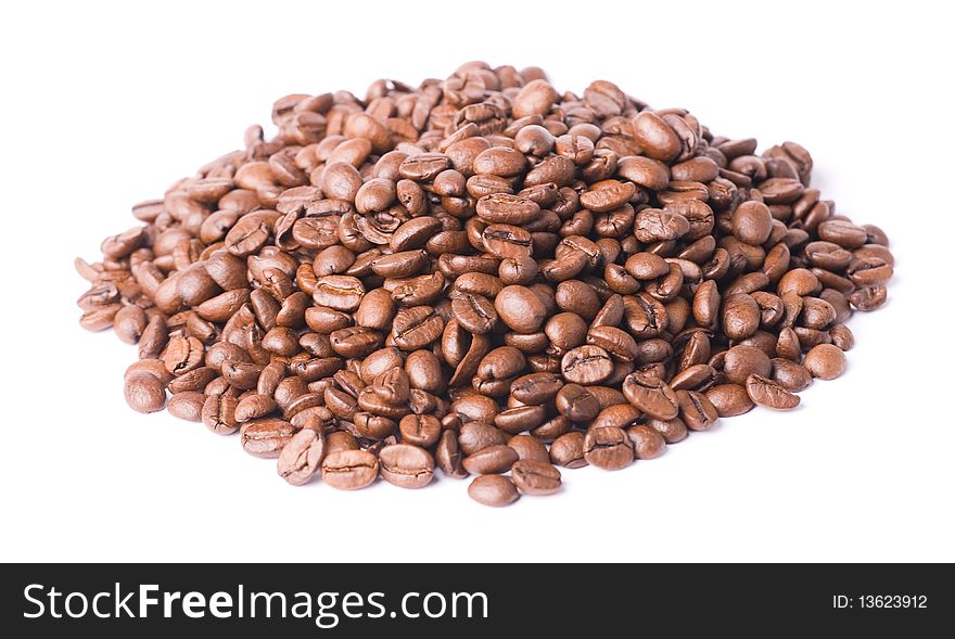 Coffee grain isolated on white background. Coffee grain isolated on white background