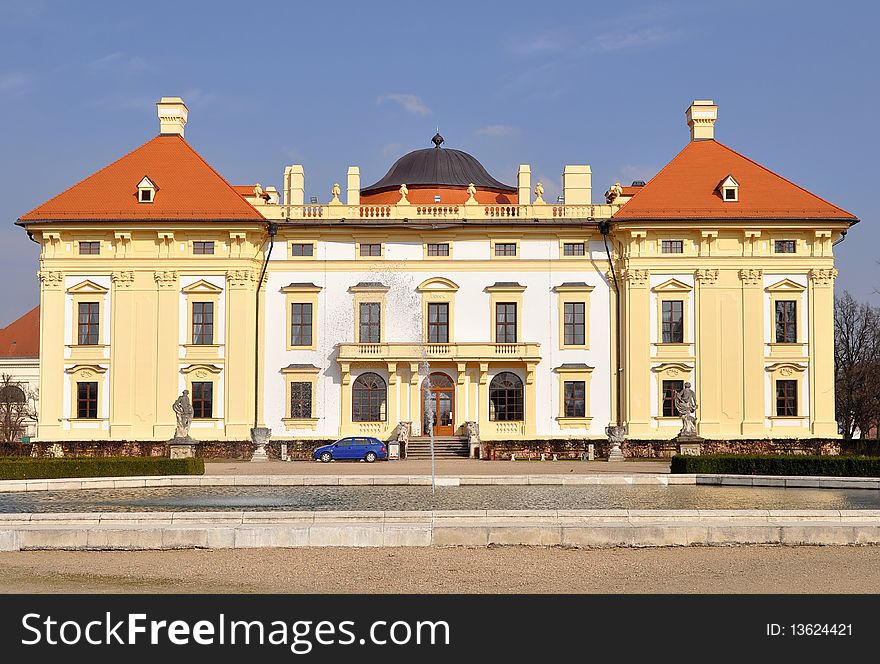 Beautiful Castle Slavkov-Austerlitz,Czech Republic