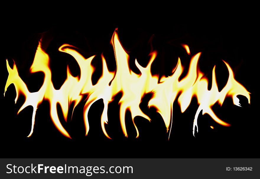 A picture of fire dancing, cropped and transported onto a contrasting black background. A picture of fire dancing, cropped and transported onto a contrasting black background.
