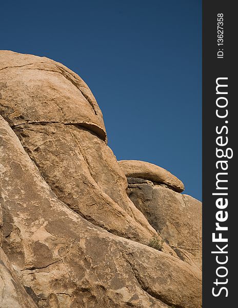 Scenic rocks in Joshua Tree National Park in Hidden valley. Scenic rocks in Joshua Tree National Park in Hidden valley