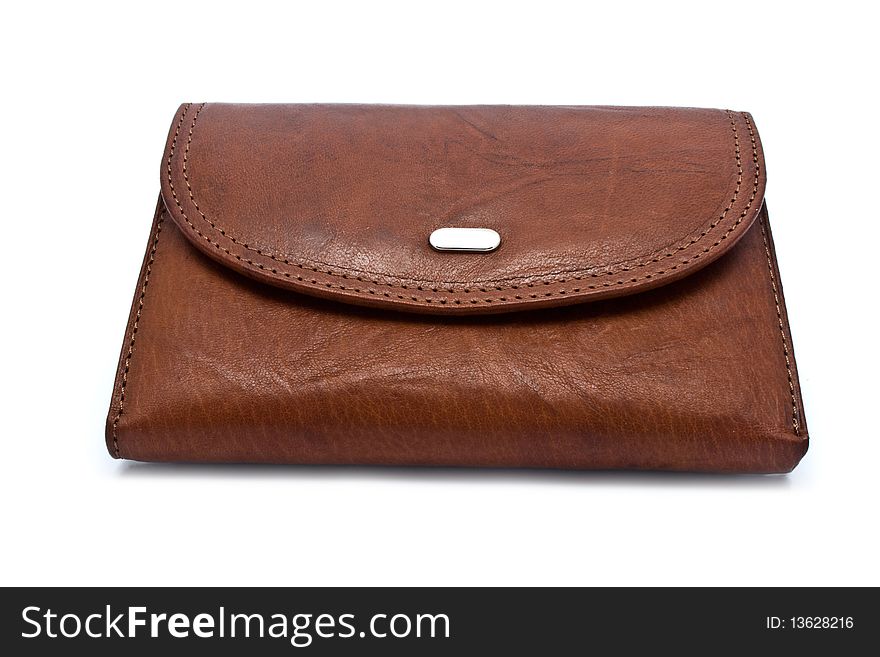 Purse on a white background