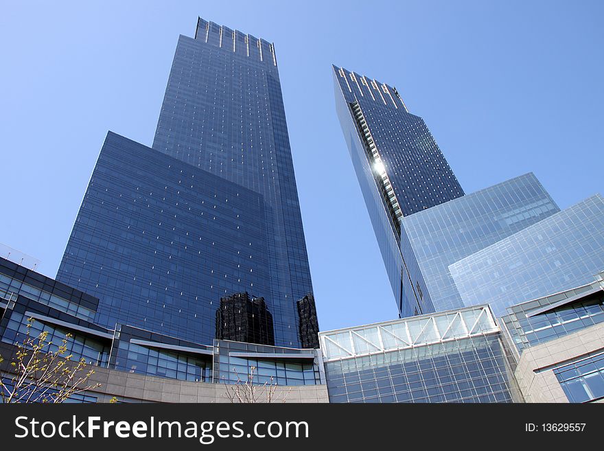 New buildings at Columbus Circle, New York