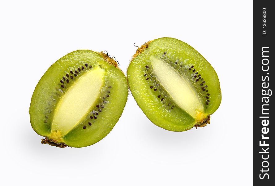 Juicy kiwi cut in half