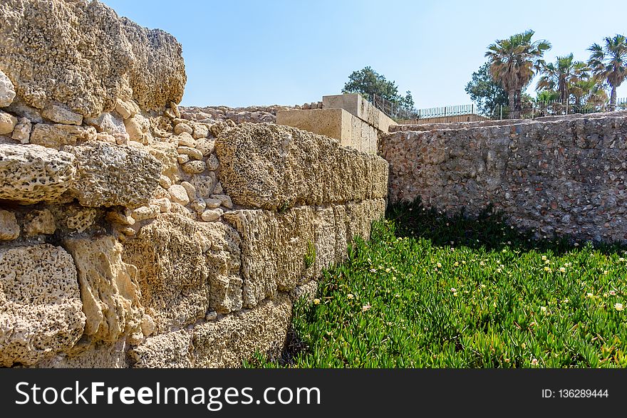 Wall, Stone Wall, Ruins, Archaeological Site