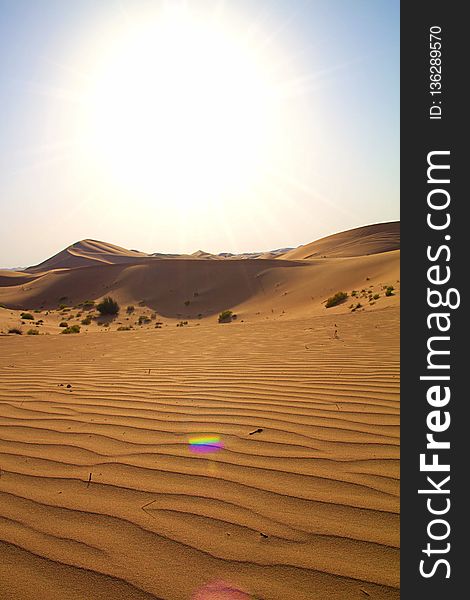 Desert, Erg, Sky, Aeolian Landform