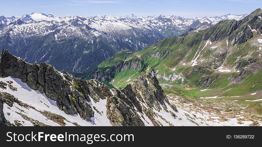 Mountainous Landforms, Ridge, Mountain Range, Mountain