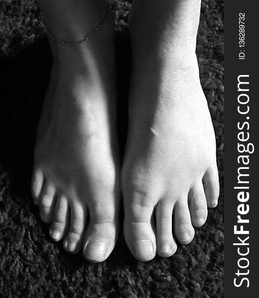Foot, Black And White, Leg, Monochrome Photography