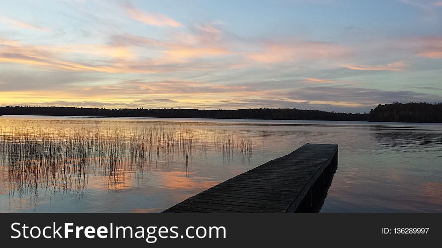 Reflection, Water, Sky, Waterway