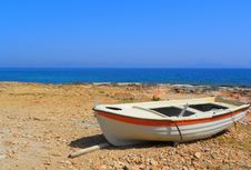 Old Boat On The Beach Stock Image Old Boat On The Beach Stock Image