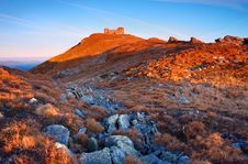 Black Mountain Peak On Sunset Stock Photography Black Mountain Peak On Sunset Stock Photography