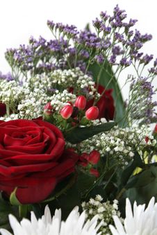 Fragment Floral Bouquet On White Background Royalty Free Stock Image Fragment Floral Bouquet On White Background Royalty Free Stock Image