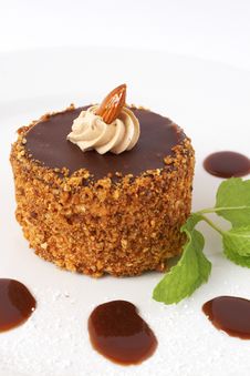 Miniature Chocolate Cake Royalty Free Stock Photo Miniature Chocolate Cake Royalty Free Stock Photo