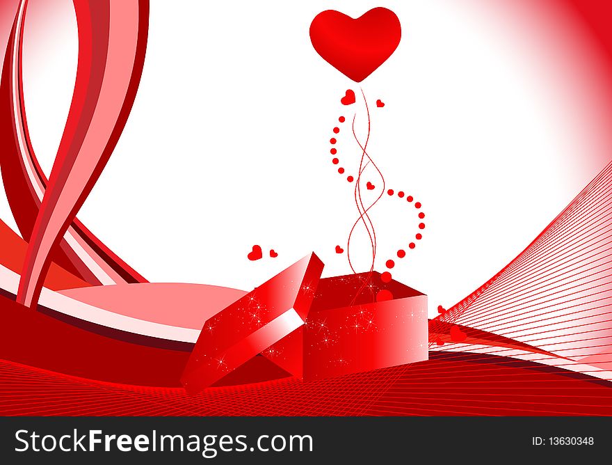 Vector beautiful Valentine's Day background. Vector beautiful Valentine's Day background