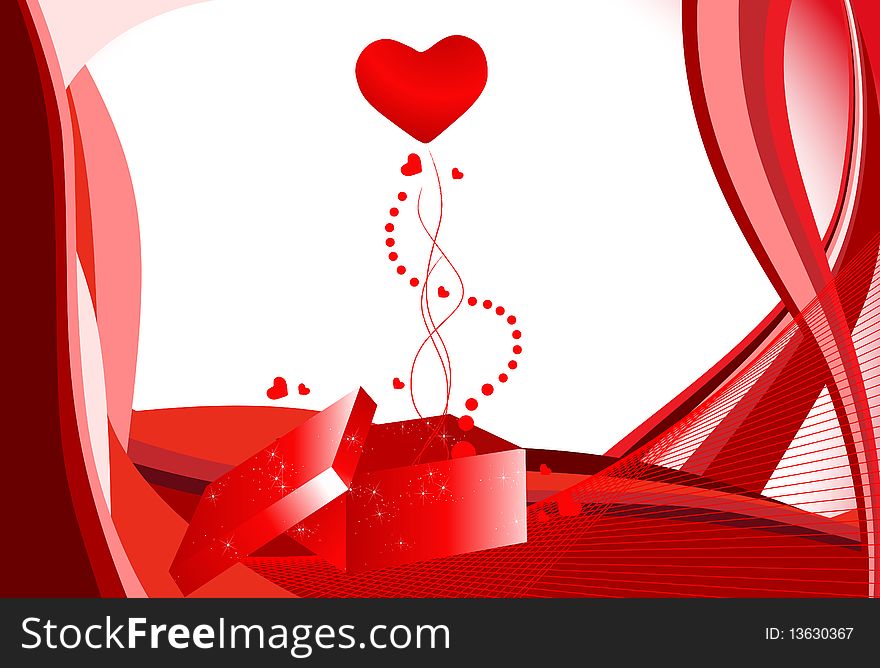 Vector beautiful Valentine's Day background. Vector beautiful Valentine's Day background