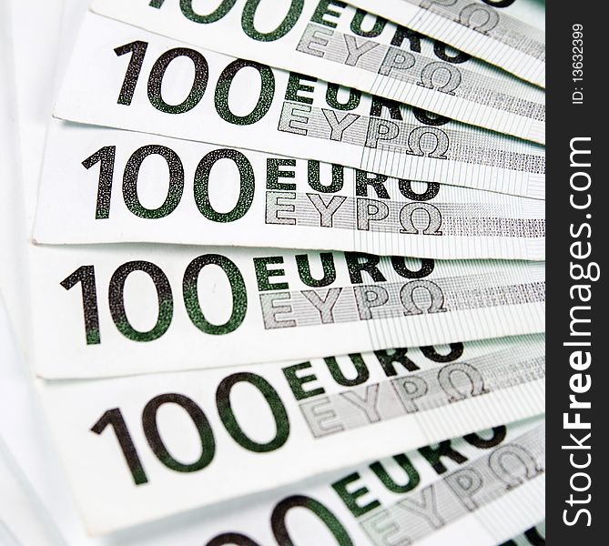 100 euro banknotes money background