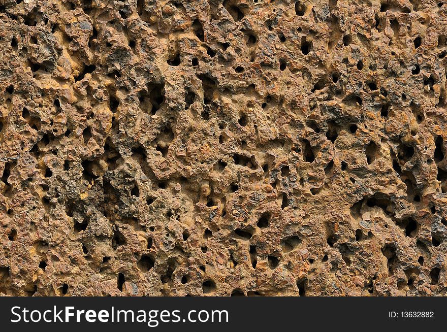 A form of laterite stones used to create castles, castle rock, Khao Phanom Rung.In Thailand