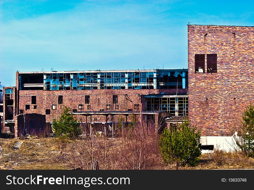 Ruins of a very heavily polluted industrial site, 1890's the place was known as one of the most polluted towns in Europe. Ruins of a very heavily polluted industrial site, 1890's the place was known as one of the most polluted towns in Europe.