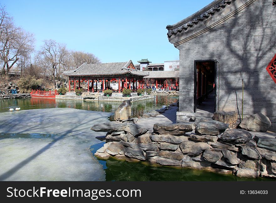 Heshen forrmer residence - Prince Gong's Palace in Beijing. Heshen was a Manchu official of the Qing Dynasty, a favourite of the Qianlong Emperor.