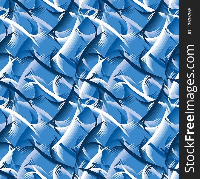 Seamless blue abstract swirl pattern. Seamless blue abstract swirl pattern