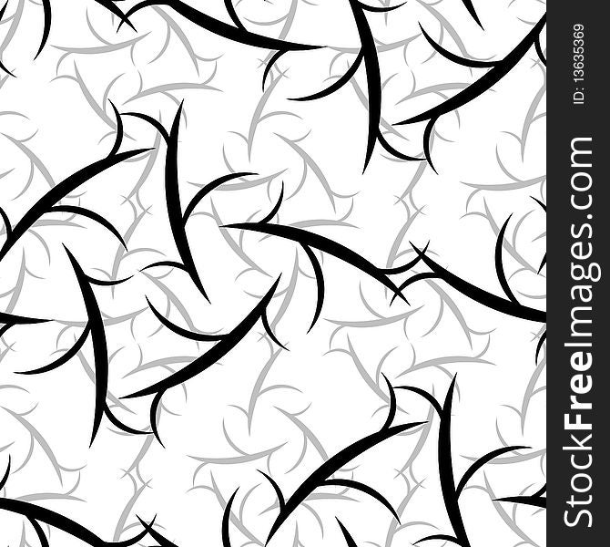 Seamless black and white ornament pattern. Seamless black and white ornament pattern