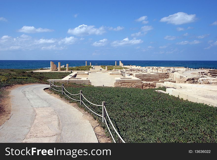 Ancient city Caesarea from Israel