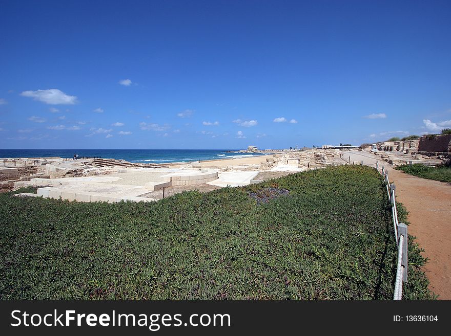 Ancient city Caesarea from Israel