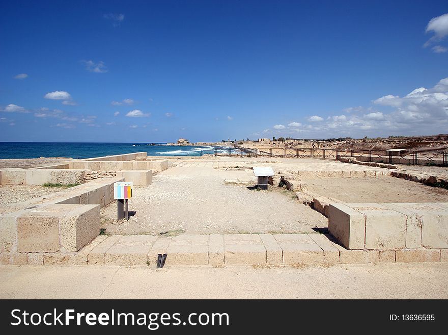 Ancient city Caesarea from Israel