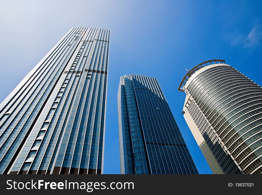 Image of skyscrapers in Qingdao, china. Image of skyscrapers in Qingdao, china