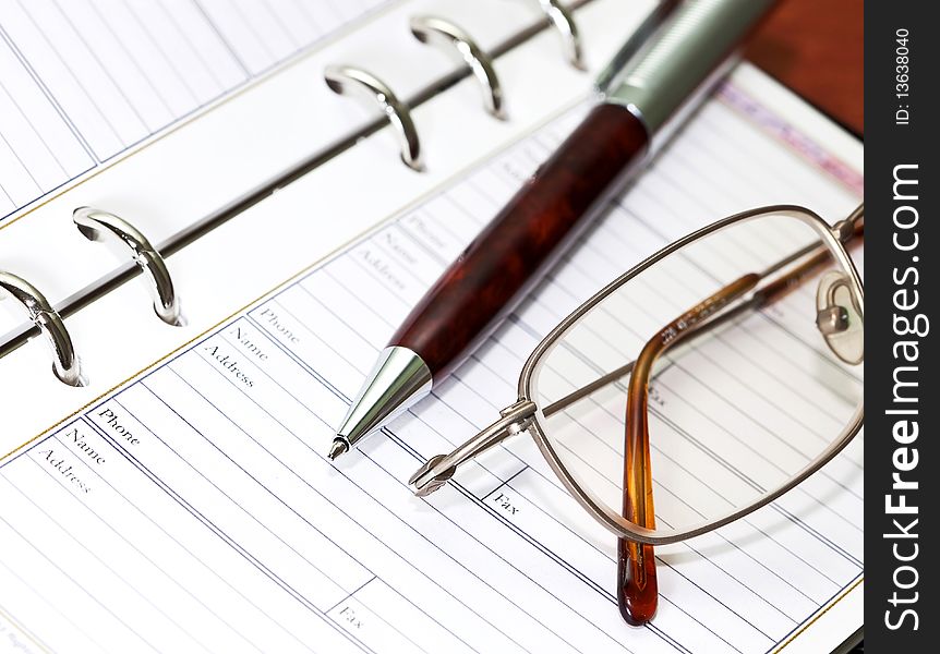 Business accessories on the table