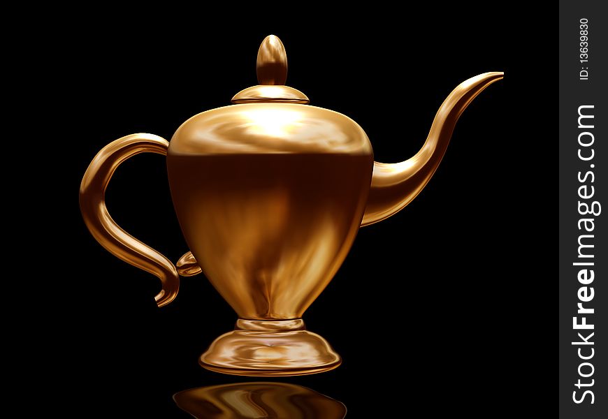 Alladins` magic lamp image. ideal for  magical, miracle, topic, or article.