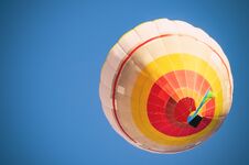 Colorful Hot Air Balloon Against The Blue Sky Royalty Free Stock Photography