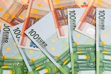 100 And 50 Euro Banknotes. Stock Images
