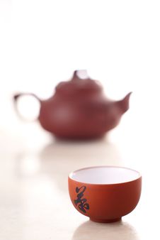 Chinese Teacup And Pot Royalty Free Stock Photo Chinese Teacup And Pot Royalty Free Stock Photo