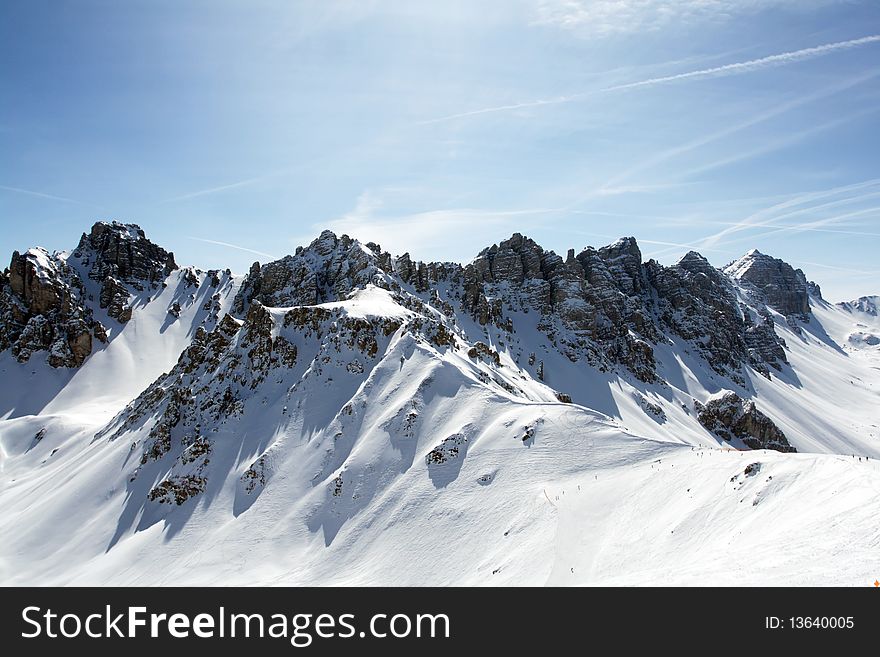 Austria Alps Axamer Lizum panorama view