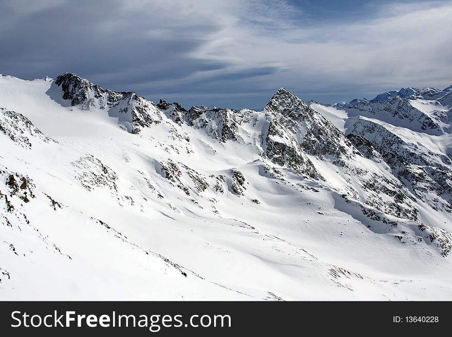 Austria Alps Axamer Lizum panorama view